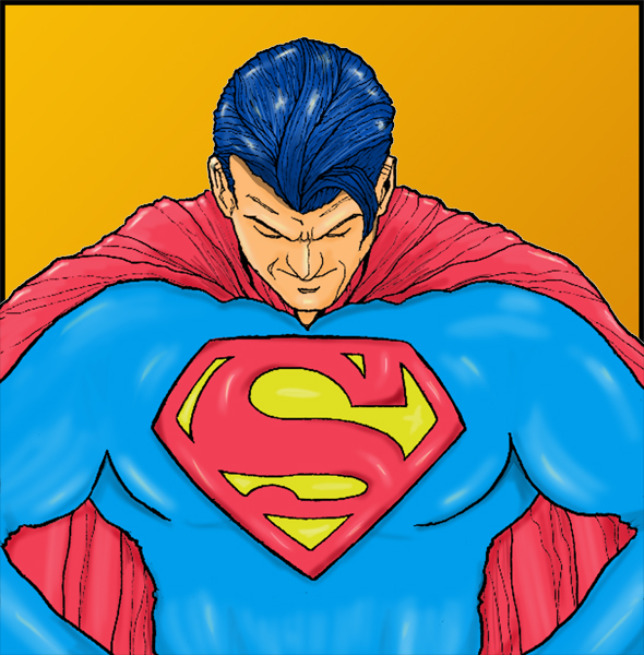 Ripple Superman Coloured by darnstrong