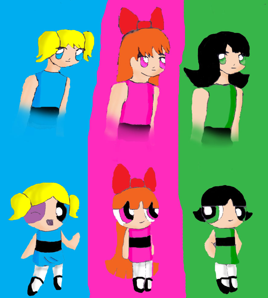 The powerpuff girls! by deadmewtwo