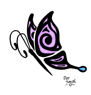 butterfly tattoo (color) by deedee