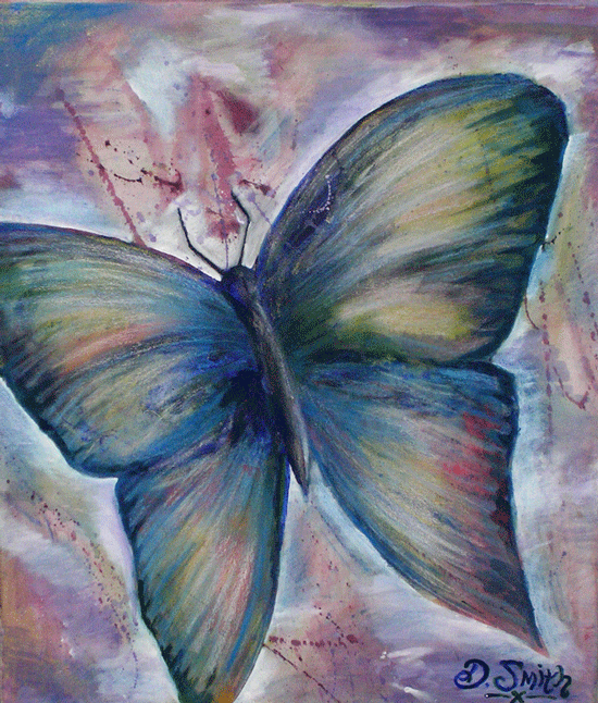 big butterfly painting by deedee