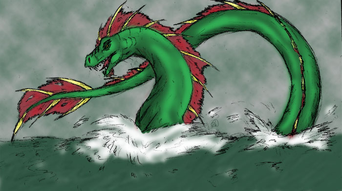 Sea Dragon For Contest by demon_lord261