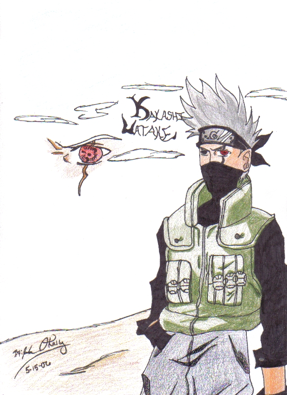 Kakashi: Leader of Team 7 (colored) by demonofsand