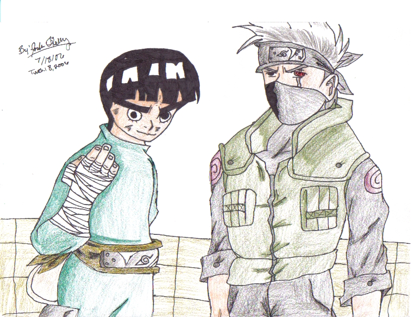 Rock Lee and Kakashi(request from shadow'sgirl) by demonofsand