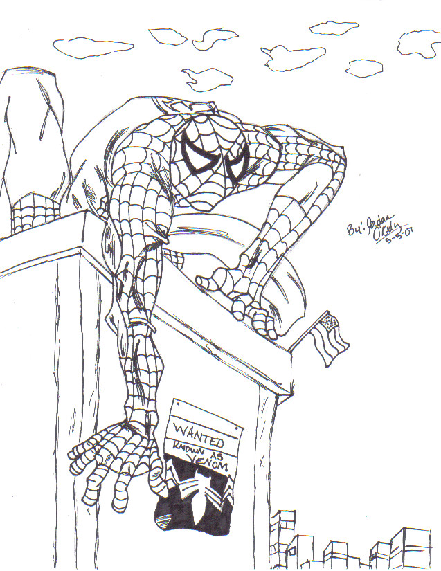Spider-Man 3 (lines) by demonofsand