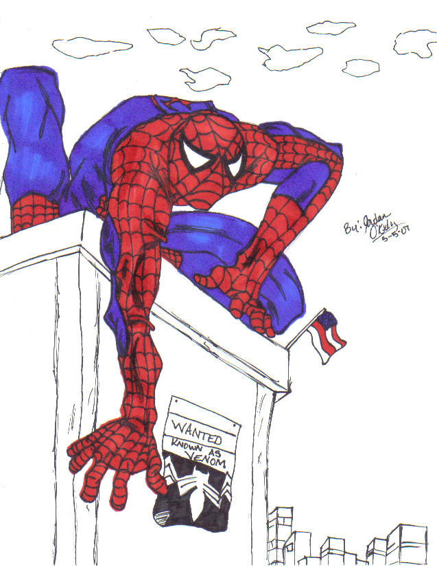 Spider-Man 3 (colored) by demonofsand