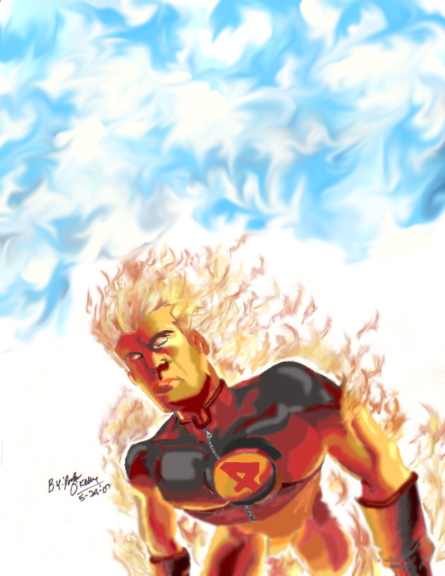 The Human Torch is Johnny Storm by demonofsand