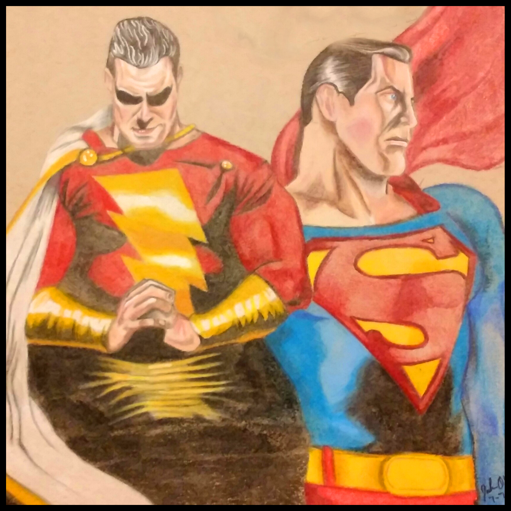 Supermand vs. Shazam by demonofsand