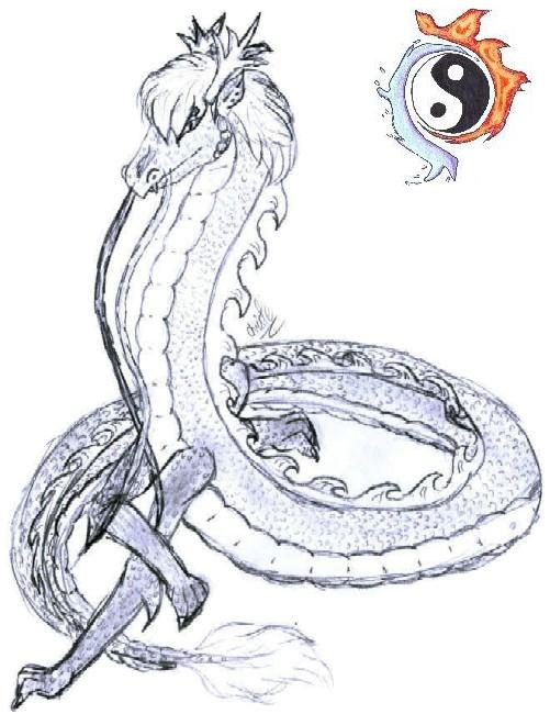 Curled up dragon by demonwerewolf666