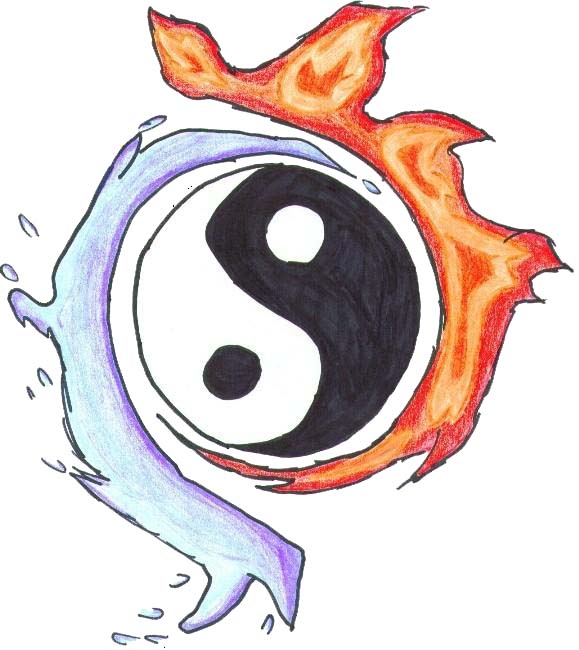 Fire Yin, water yang by demonwerewolf666