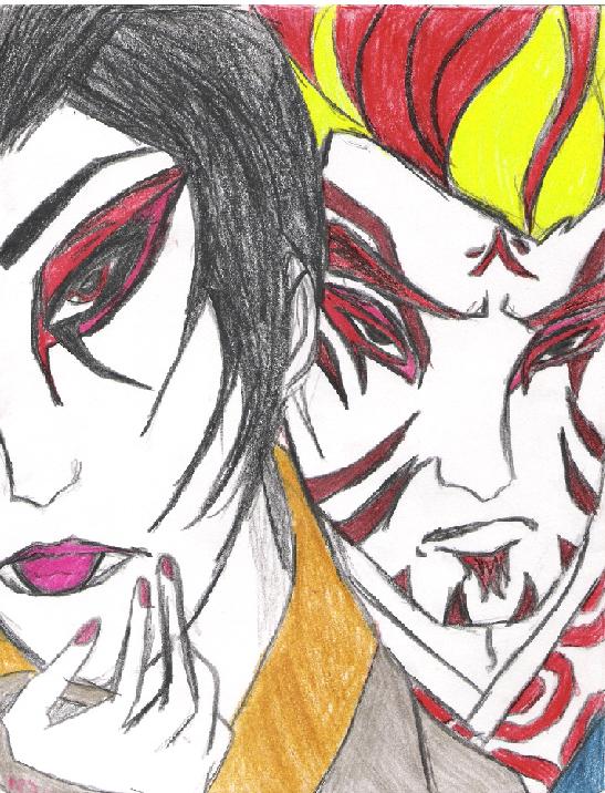 kabuki couple by densetsu_joo_nava