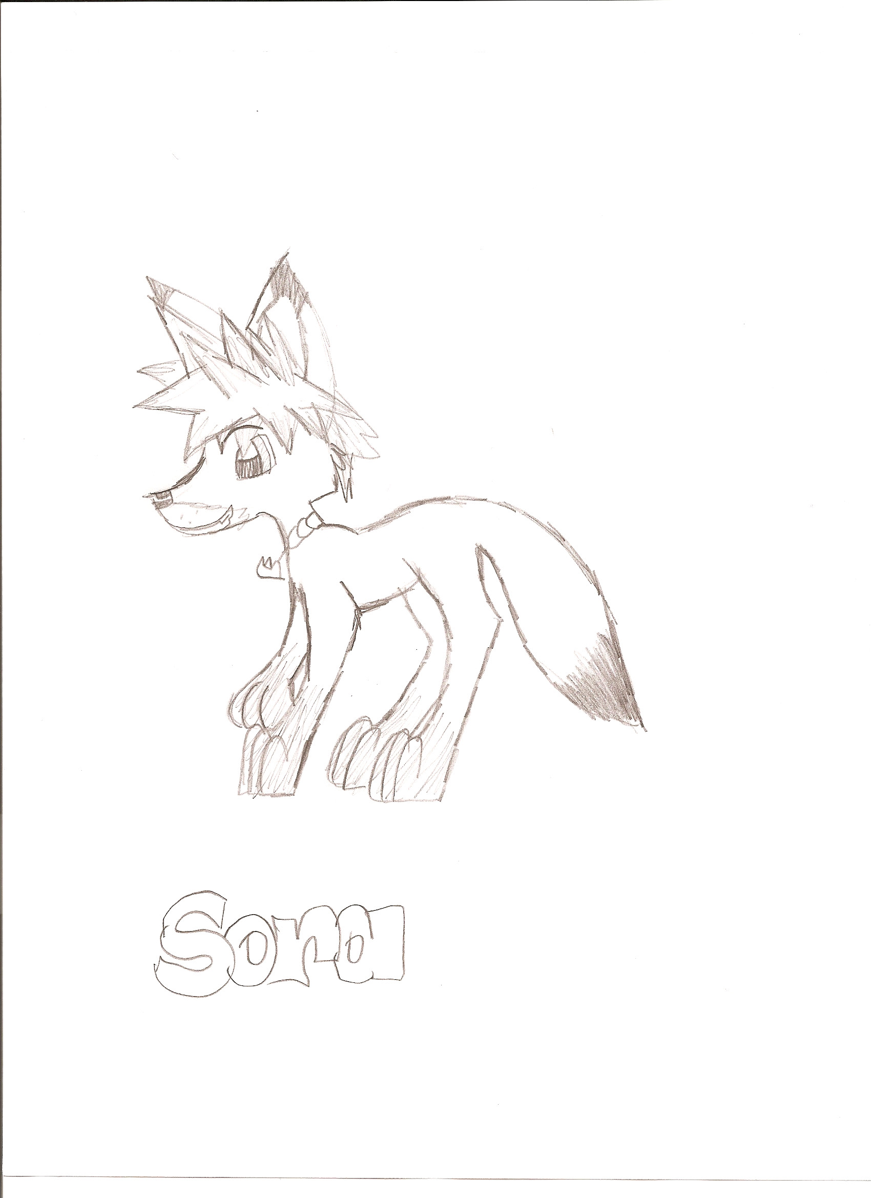 sora as a fox by desertbreeze