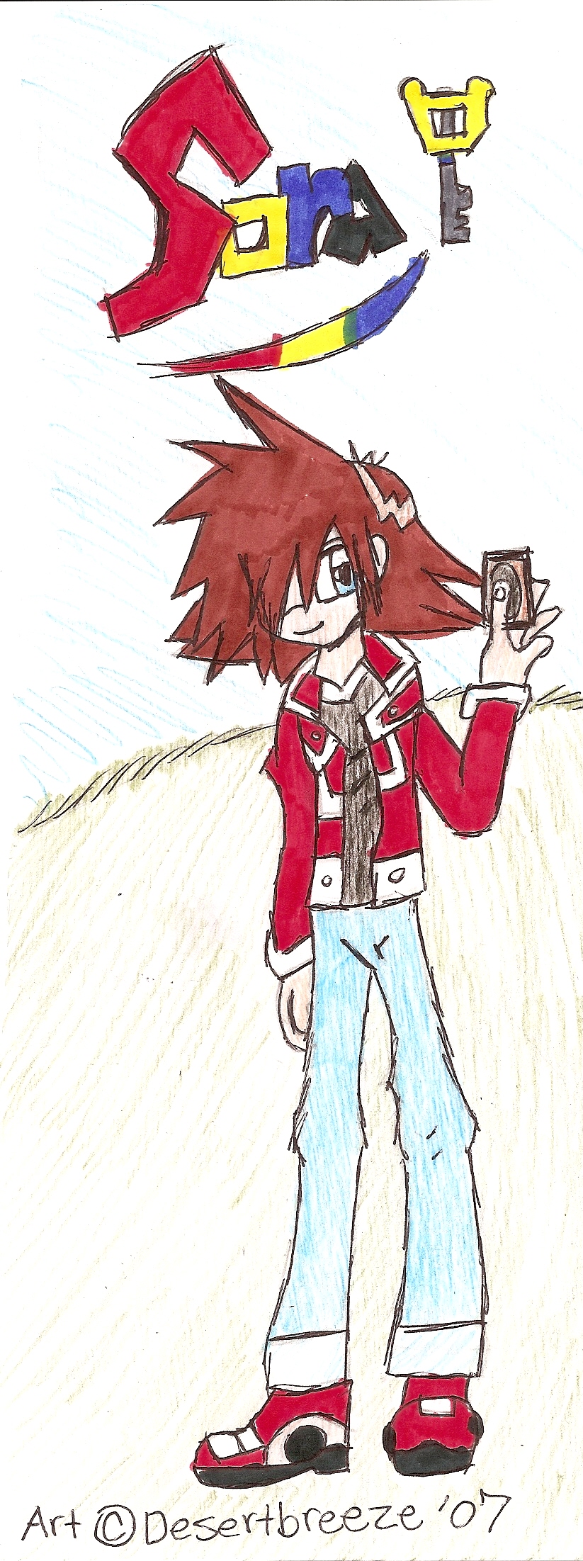Sora switched clothes with Jaden(For Contest) by desertbreeze