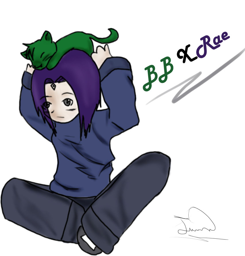 Chibiness BB and Raven! by desertrose182