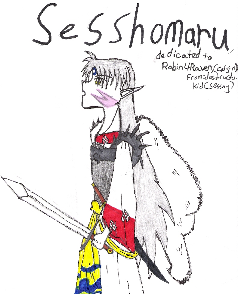 Sesshomaru(for Robin4Raven) by destructokid