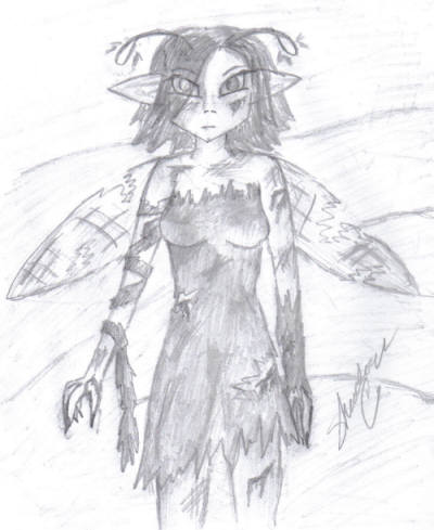 A Fairy with torn Wings by devilschild13