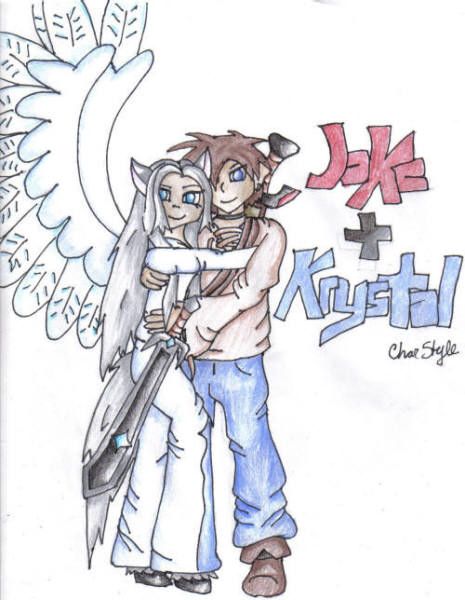 Jake and Krystal by devilschild13