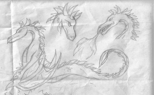 Dragon Sketches by devilschild13