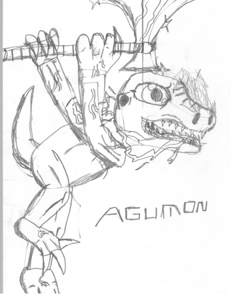 Augumon from Digimon world 4 *sorta*. by digi_freak