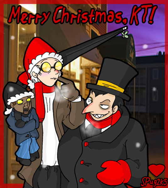 Penguin/Ventriloquist: Christmas by dirty_baka