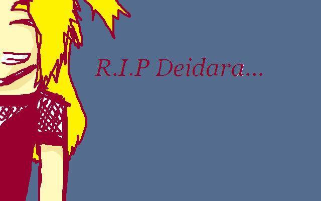 RIP Deidara TT.TT by diva96