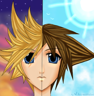 KH: Twilight and Daylight by divineoblivion