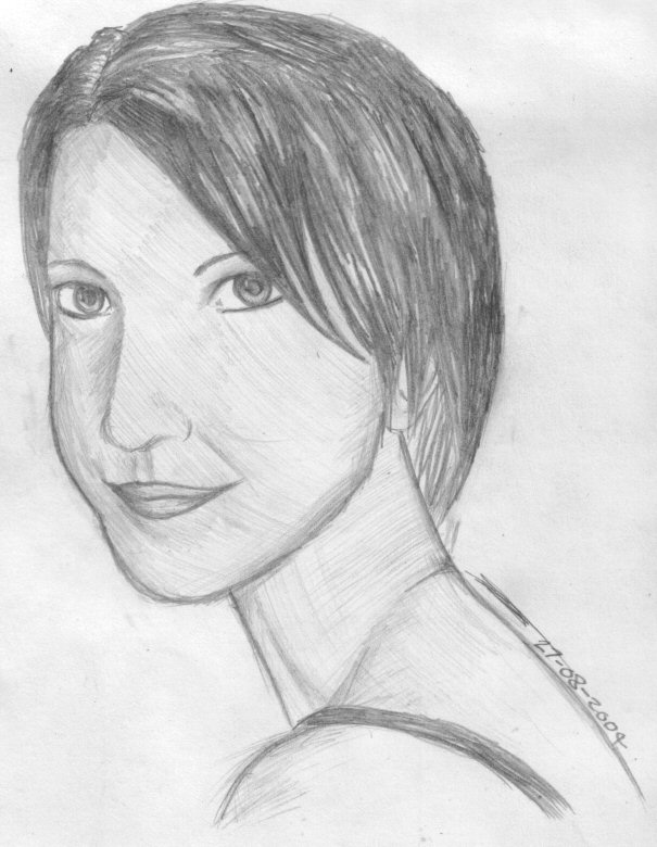 Sketchy Portrait of Kate by dj_leeroy