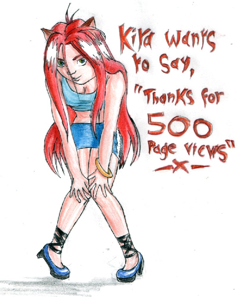Kira; 'Thanks' -For my DA account- by dj_leeroy