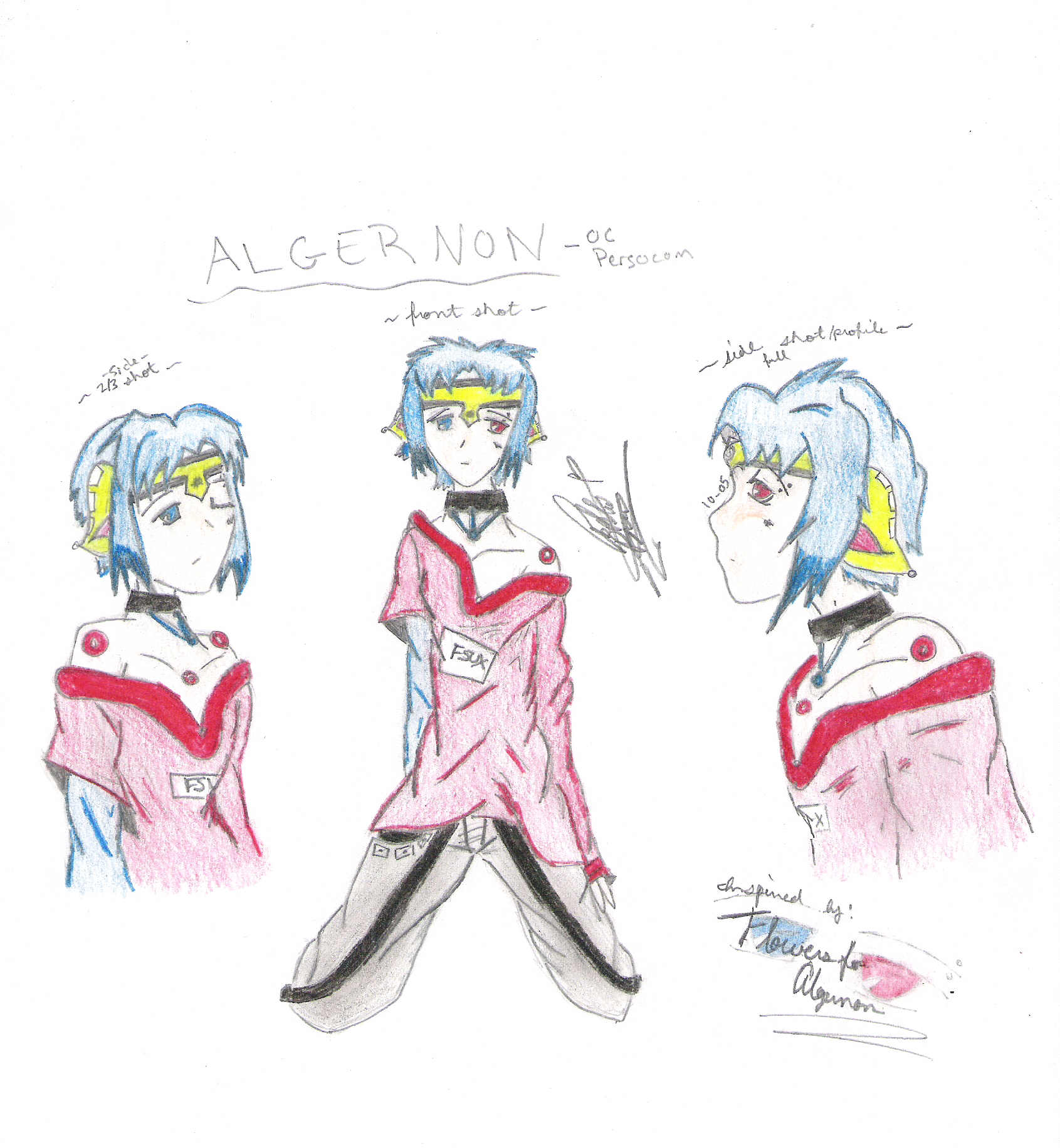 Algernon>OC Male Persocom by dms_cheeseshirted_chorusneko