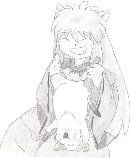 That's not how you treat cats, Inuyasha by dolphinprincess