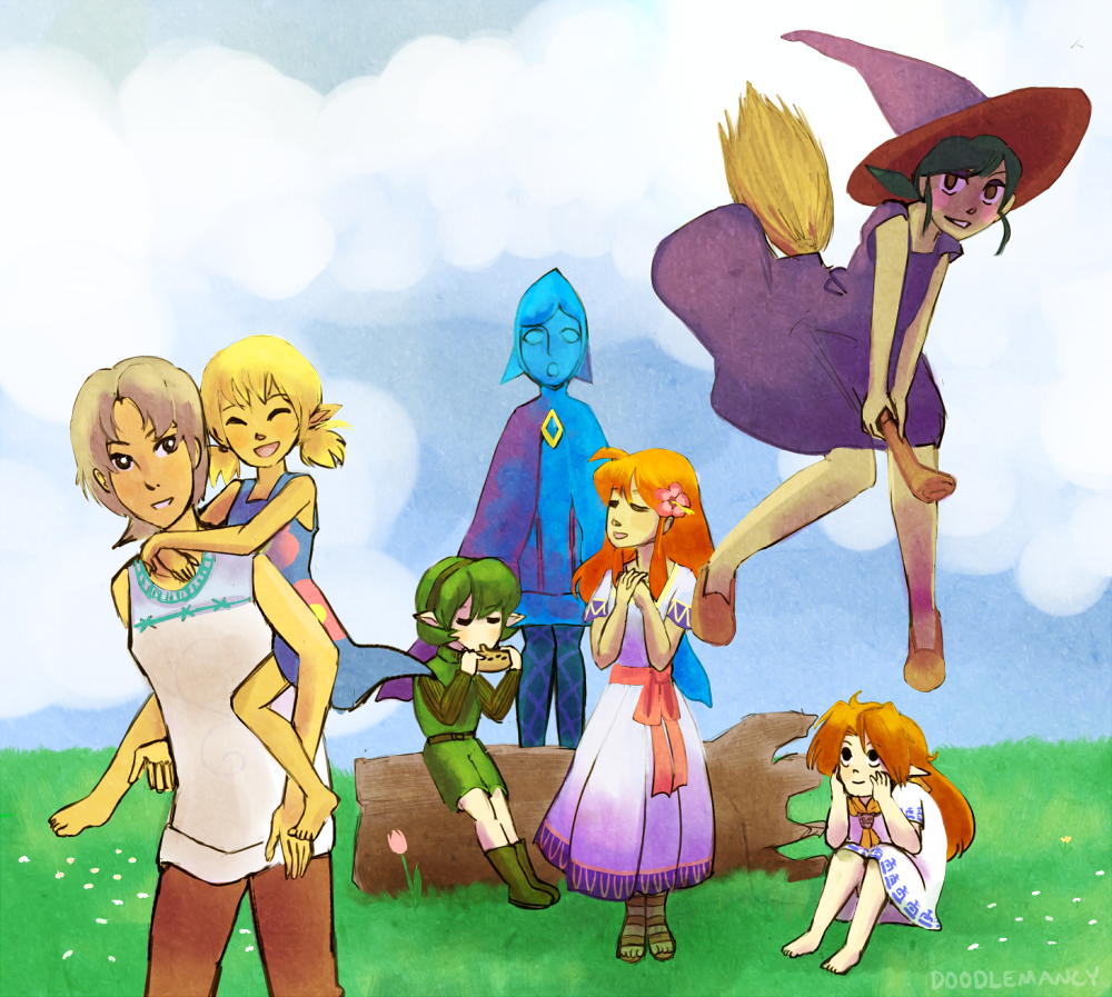 Commission - Ladies of Zelda by doodlemancy