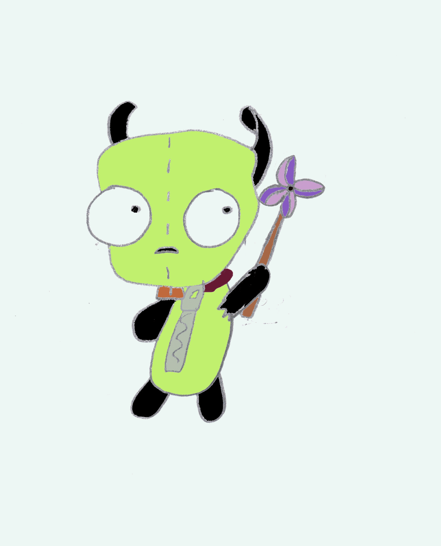 ANIMATED gir with pinwill by doorknob