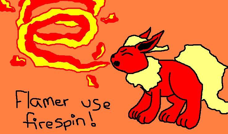 Flareon use firespin by dpfangirl