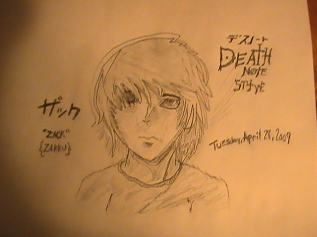 Myself in DeathNote's Style by dprocks