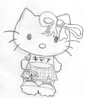 Punk Hello Kitty by draga