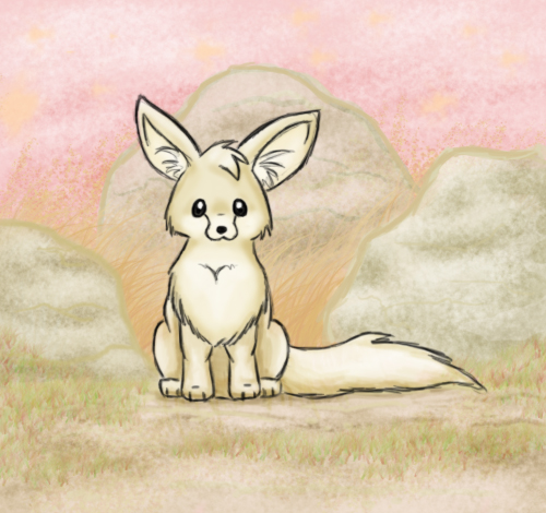 Fennec Fox by dragon_ally