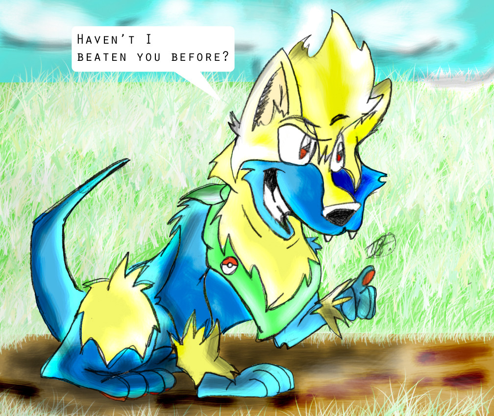 Manectric and me by dragon_queen12