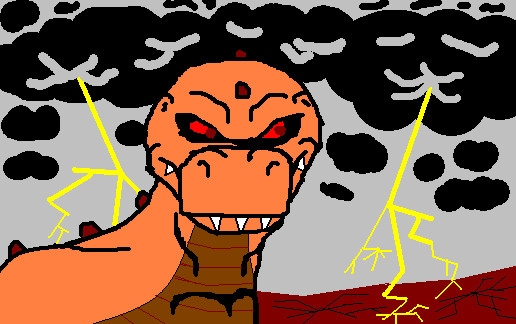 evil t rex by dragonbex