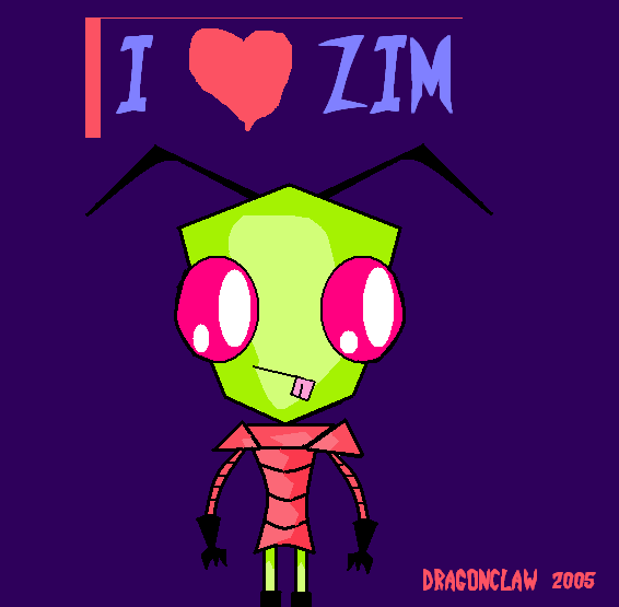 I Heart Zim by dragonclaw