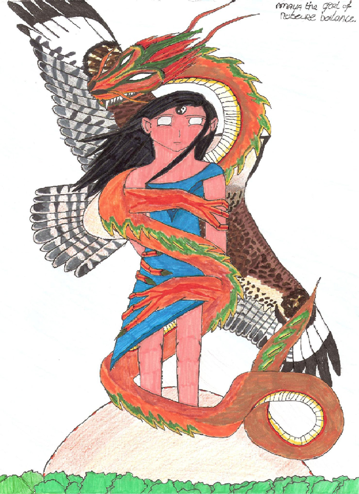 Amaya the girl of nature balance. by dragoneyes
