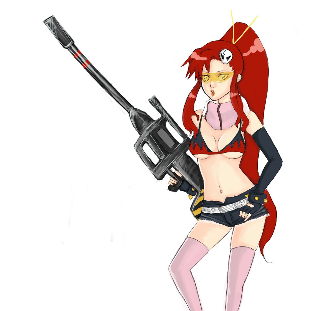 Yoko and Her Big Gun by dragonkitty1
