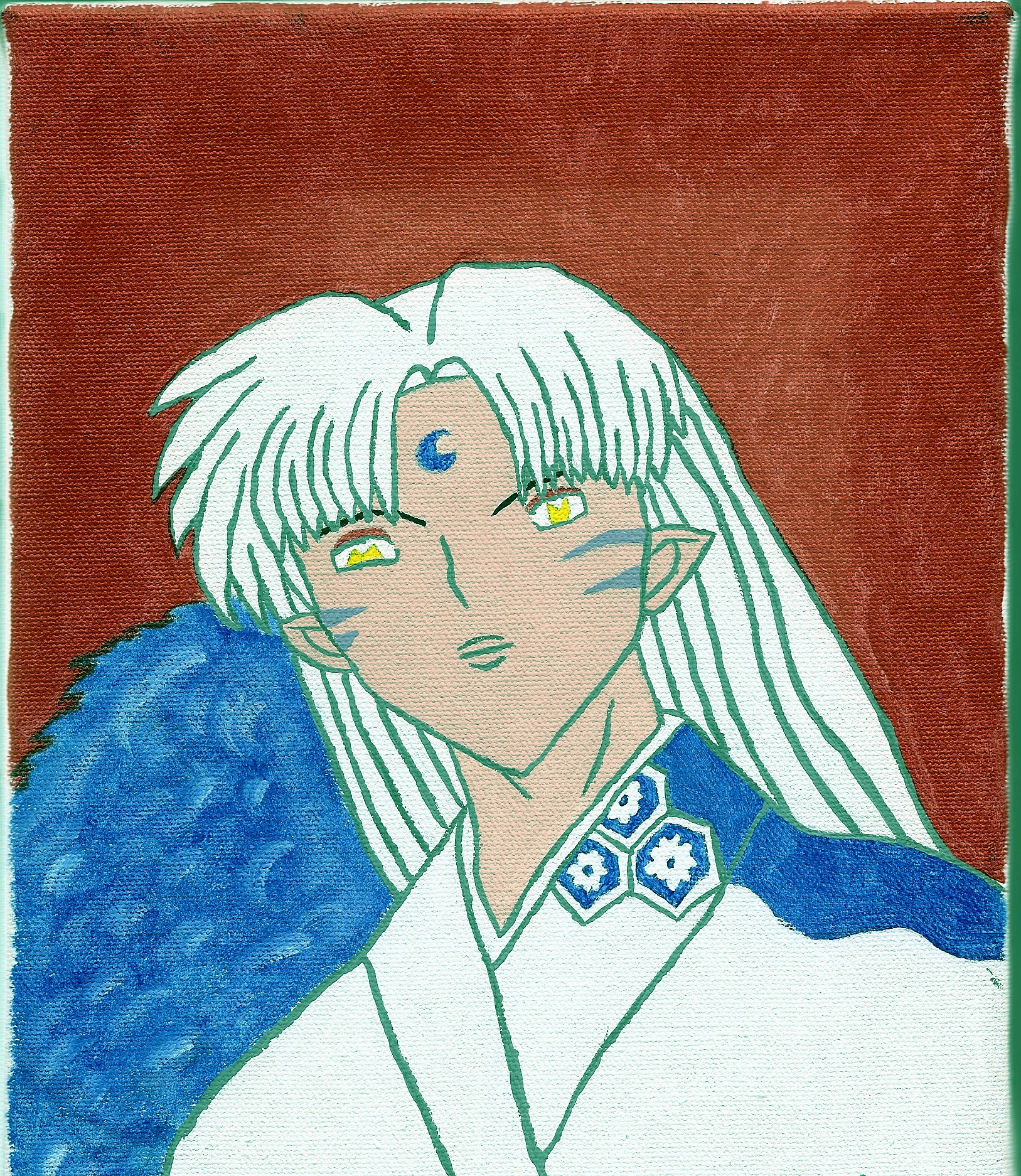 Sesshomaru portrait by dragonlove