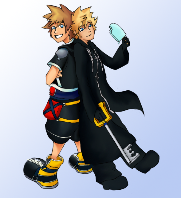Roxas and Sora by dragonlover131313