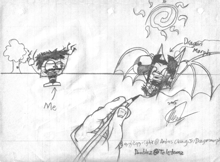 Me & Dragon-morph - Fanart at Doodlez by dragonmorph
