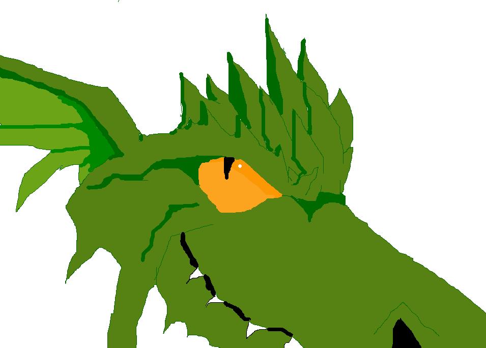 wyvern on ms paint by dragonologygal