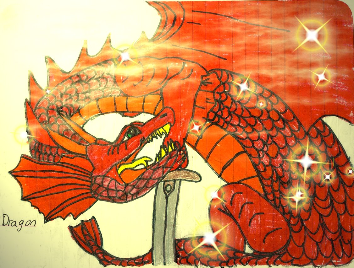 red dragon by dragonprincess288