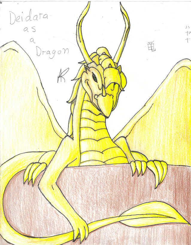 Deidara as a dragon by dragonprincess288