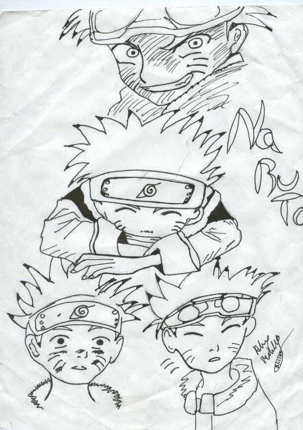 The Faces of Naruto-or at least some by dragonsun5