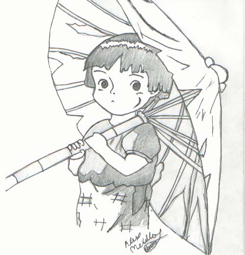 Setsuko and Her Umbrella by dragonsun5