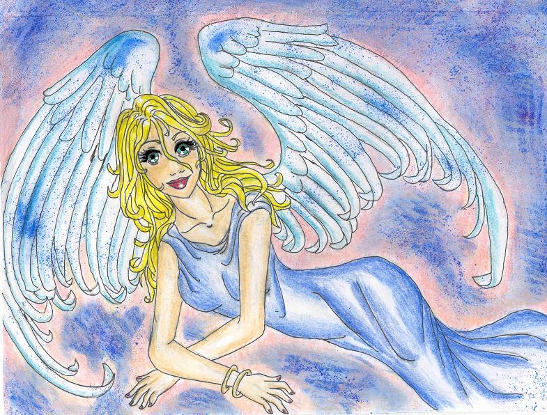 My pretty angel in color by duperando