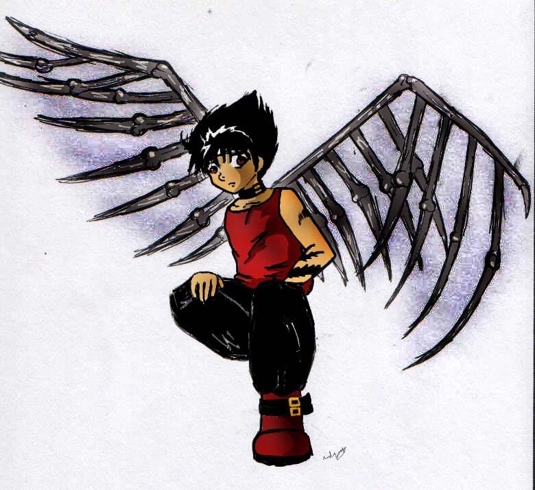 Hiei Death Angel colored by dustbunny